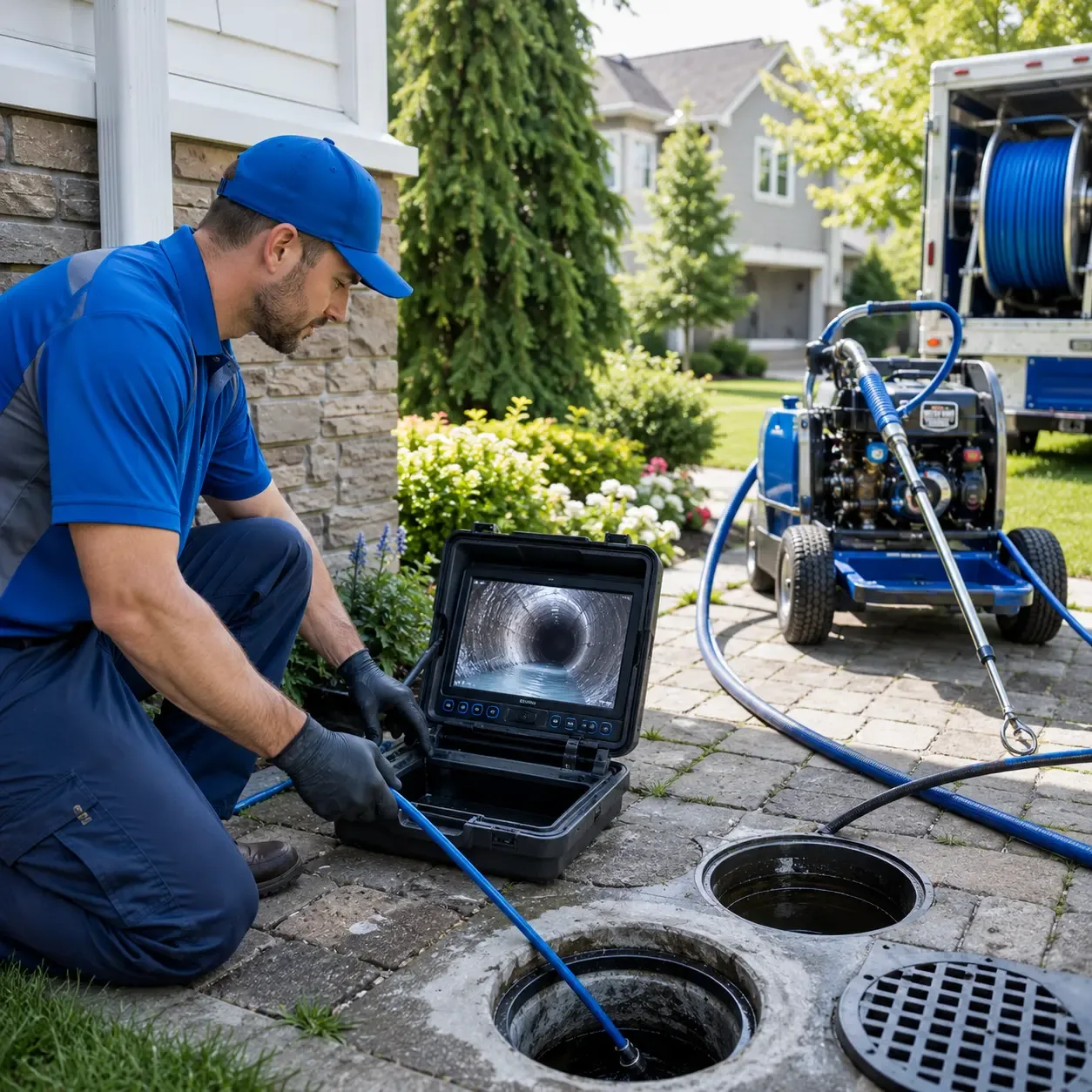 Outdoor drain cleaning professionals serving Des Moines, IA