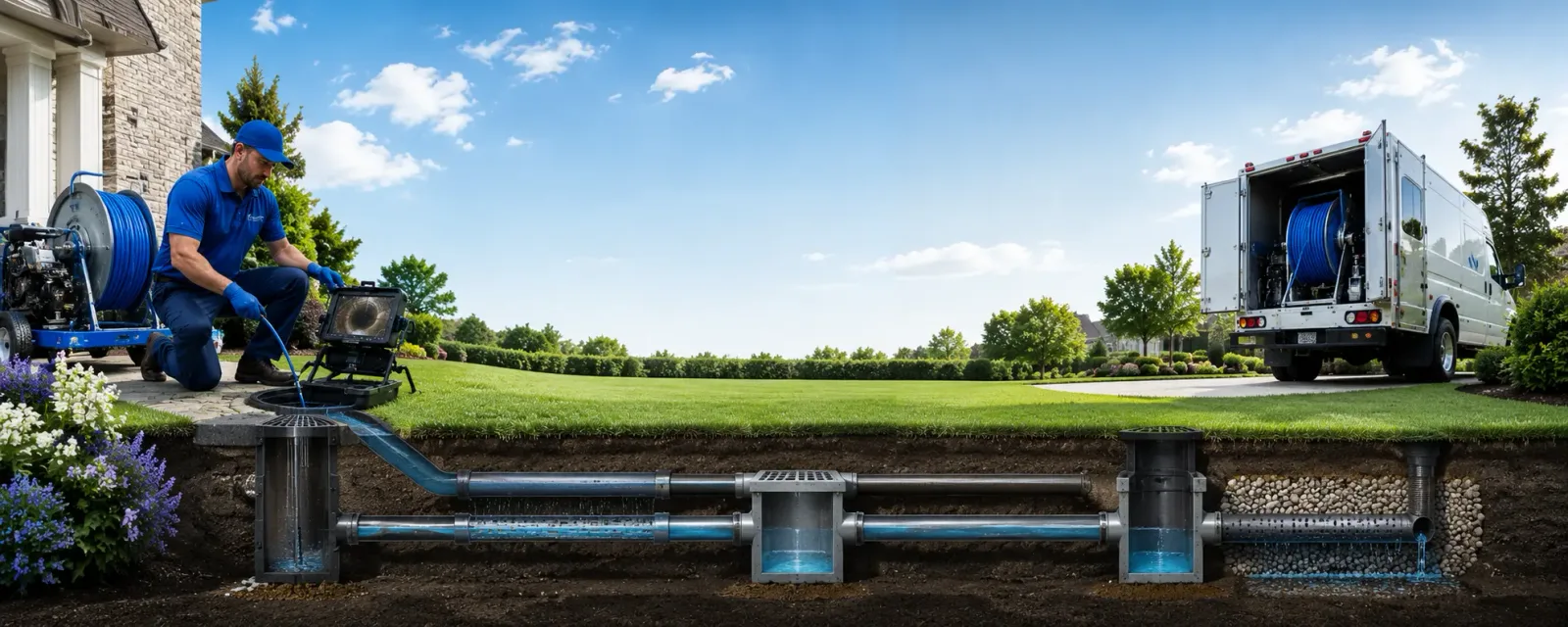 Outdoor drain cleaning information for Des Moines, IA
